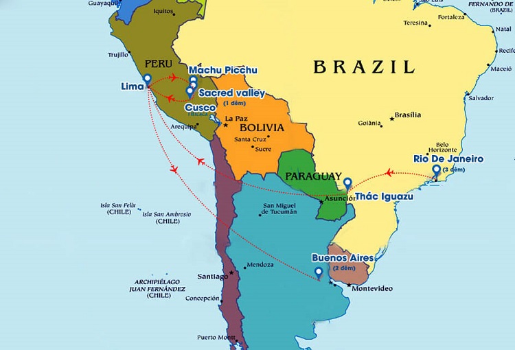 Thông tin chung về khu vực Nam Mỹ