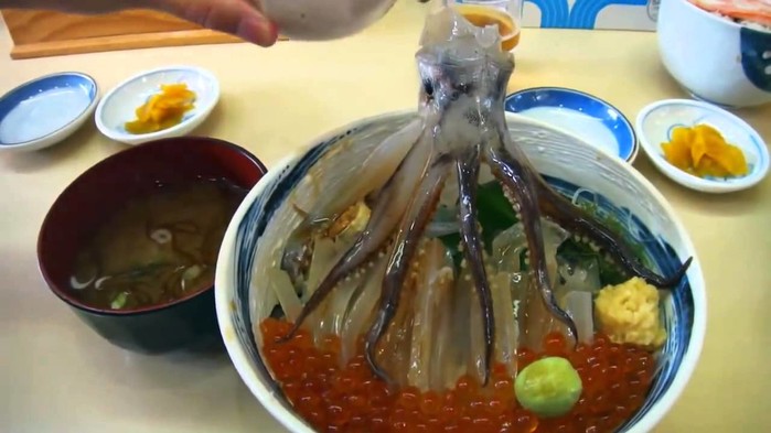 Món bạch tuộc sống Hàn Quốc